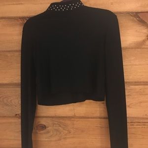 Zara crop shirt turtle neck